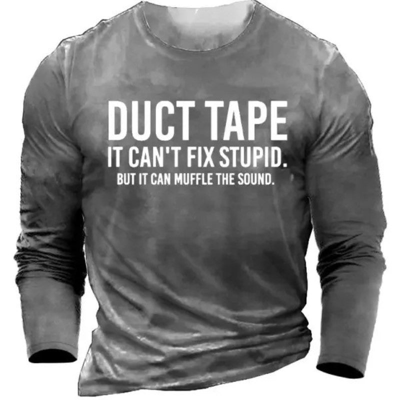 Men's Printed Cotton Full Sleeves T-shirt