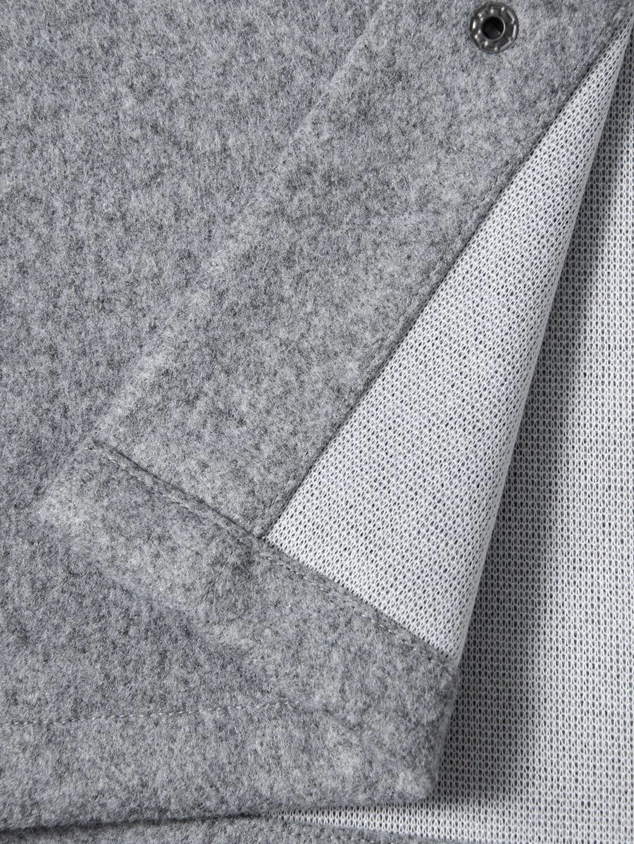 Casual Overcoat With Front Flap Pockets