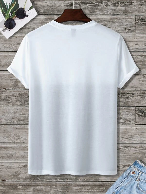 Bird Printed Plain Pattern T Shirt