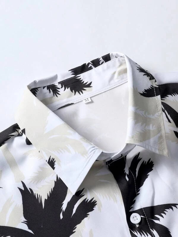 Tree Printed Shirt With Shorts
