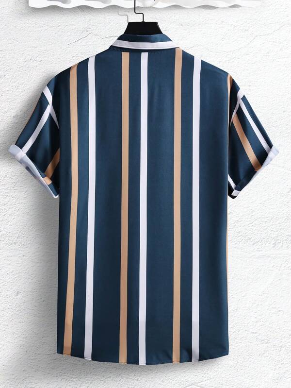 Casual Striped Print Shirt