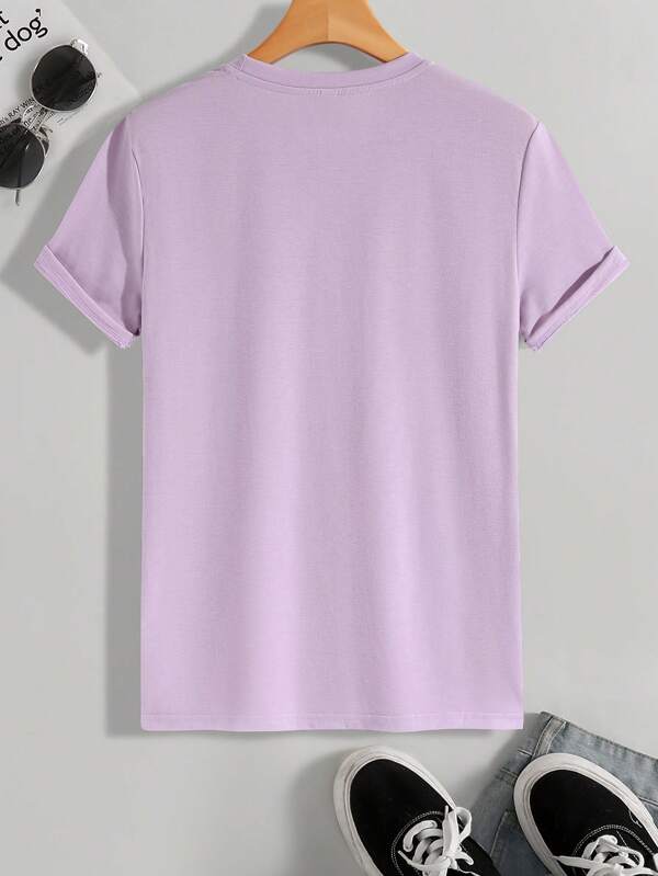 Short Sleeve Plain T Shirt