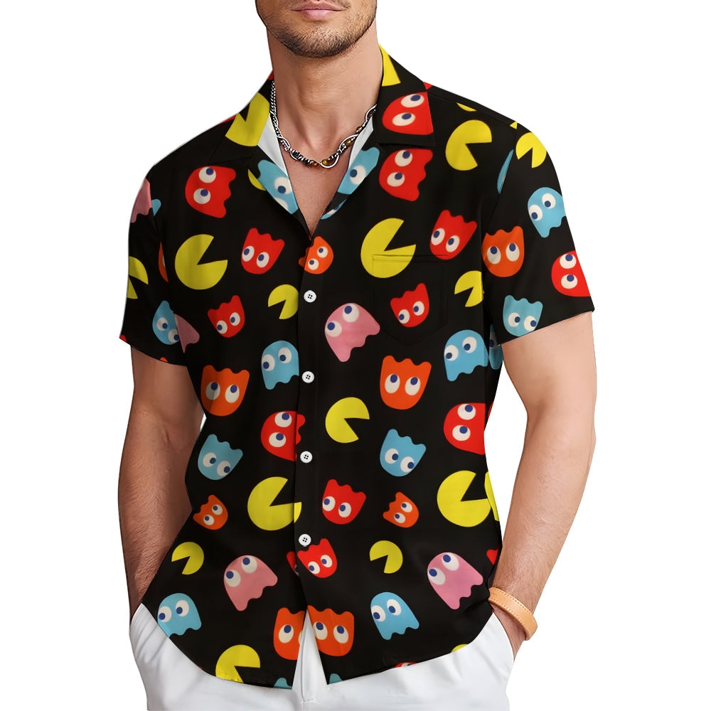 Little Pacman Printed Short Sleeve Shirt