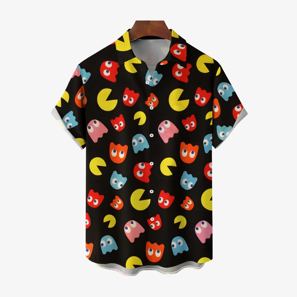 Little Pacman Printed Short Sleeve Shirt