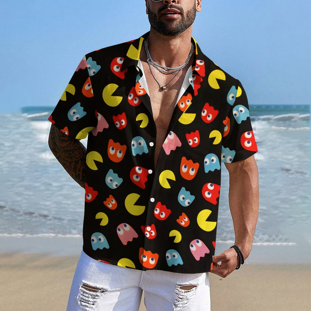 Little Pacman Printed Short Sleeve Shirt