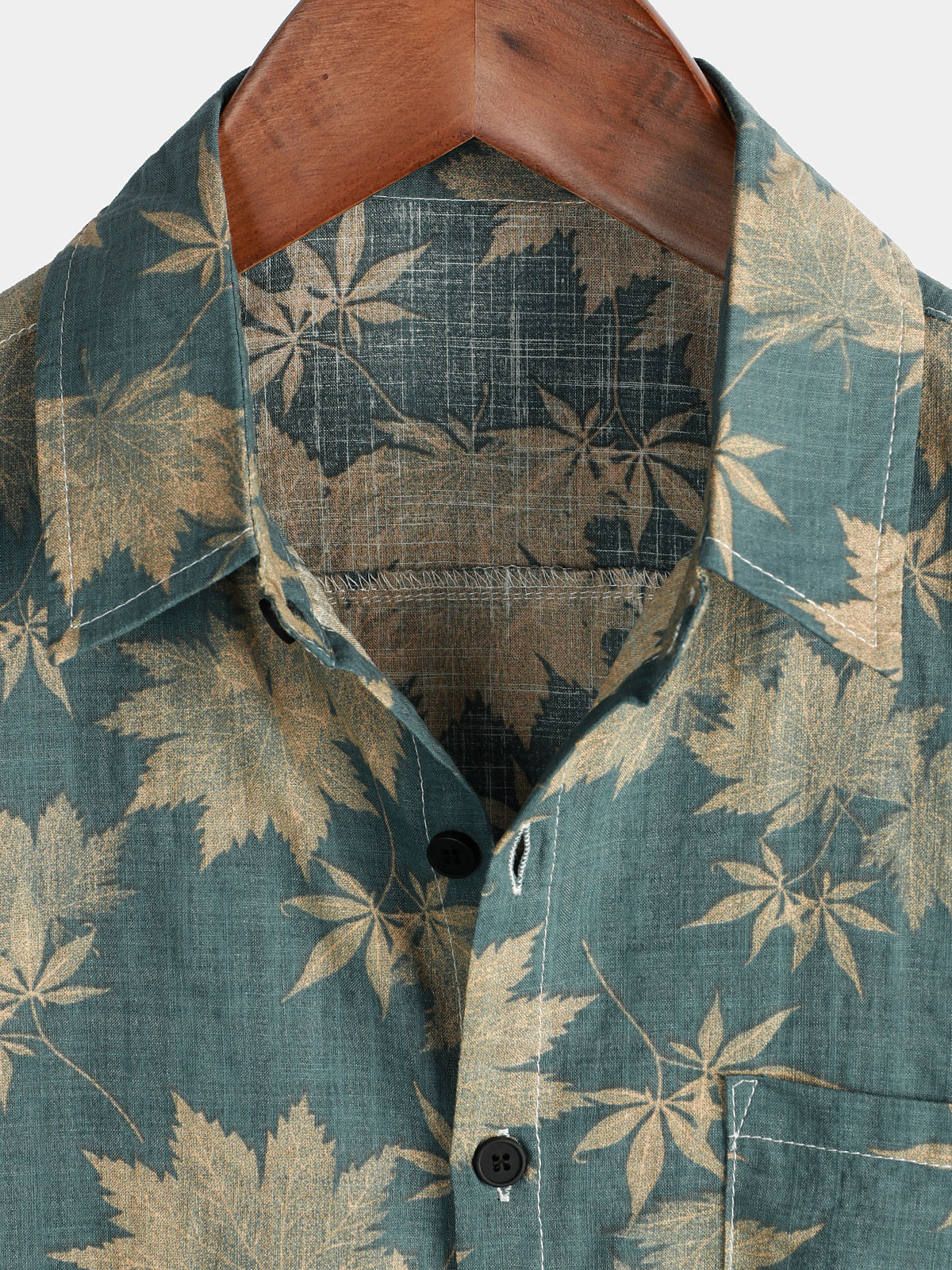 Men Floral Vintage Cotton Shirt