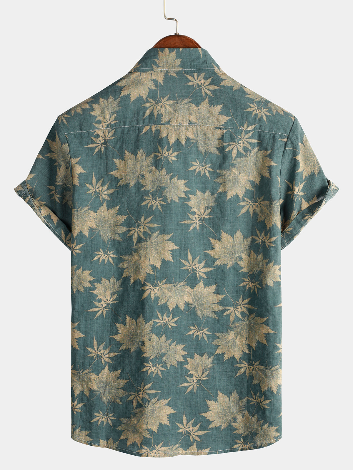 Men Floral Vintage Cotton Shirt