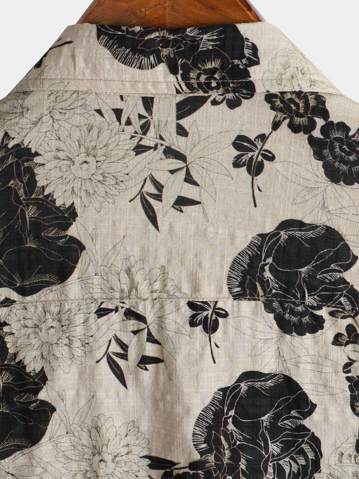 Men Floral Vintage Cotton Shirt