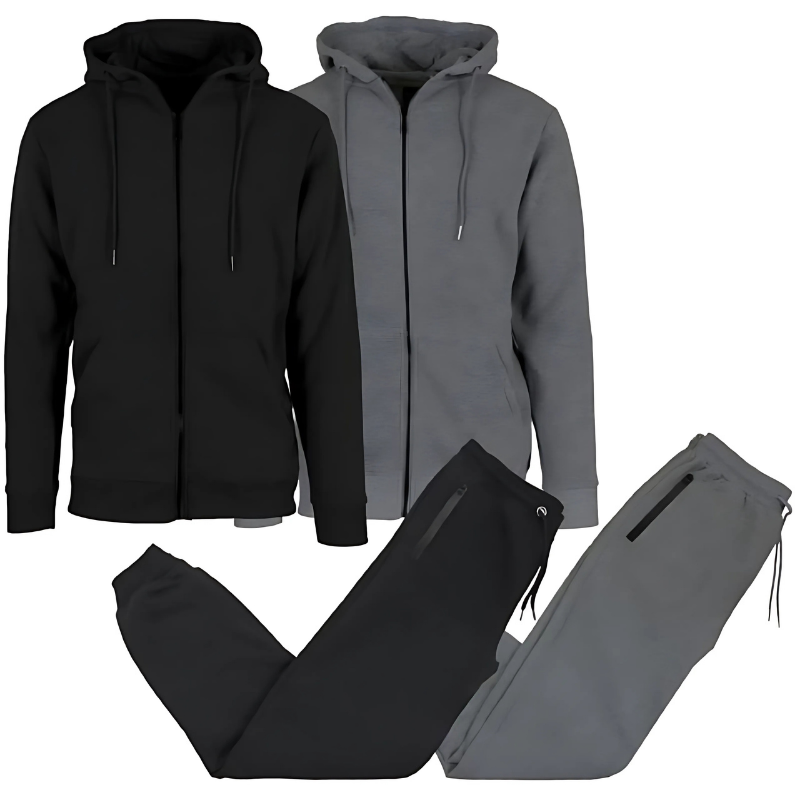 Full Zip Hoodie And Jogger Two Piece Set