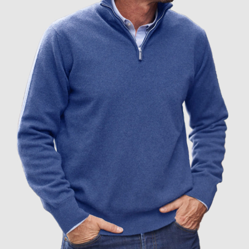 Classic Half Zip Stylish Sweater