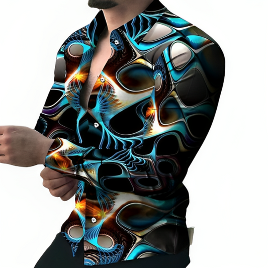 Abstract Fractal Art Long Sleeve Shirt