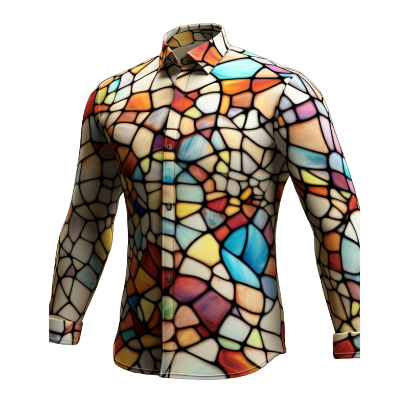 Abstract Fusion Stretch Shirt