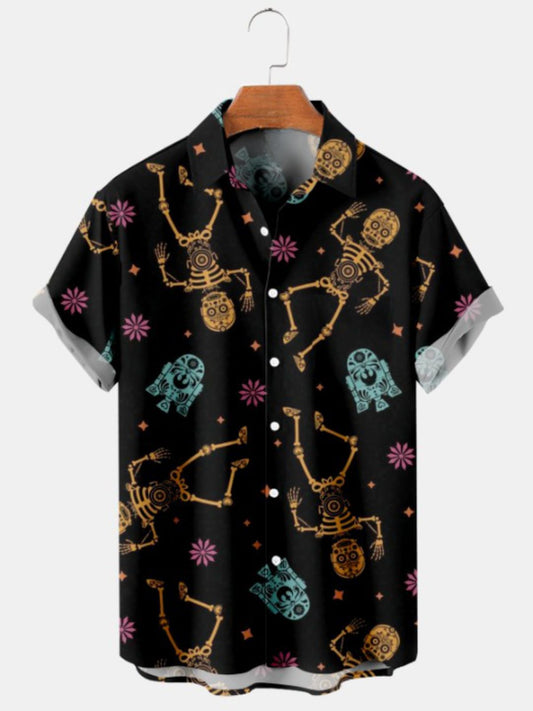 Animated Print Short Sleeve Shirt