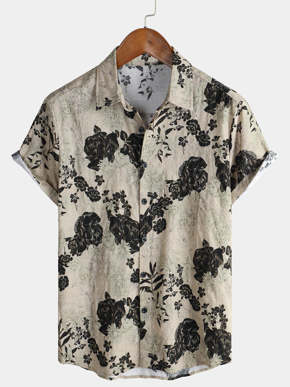 Beach Style Floral Pattern Shirts