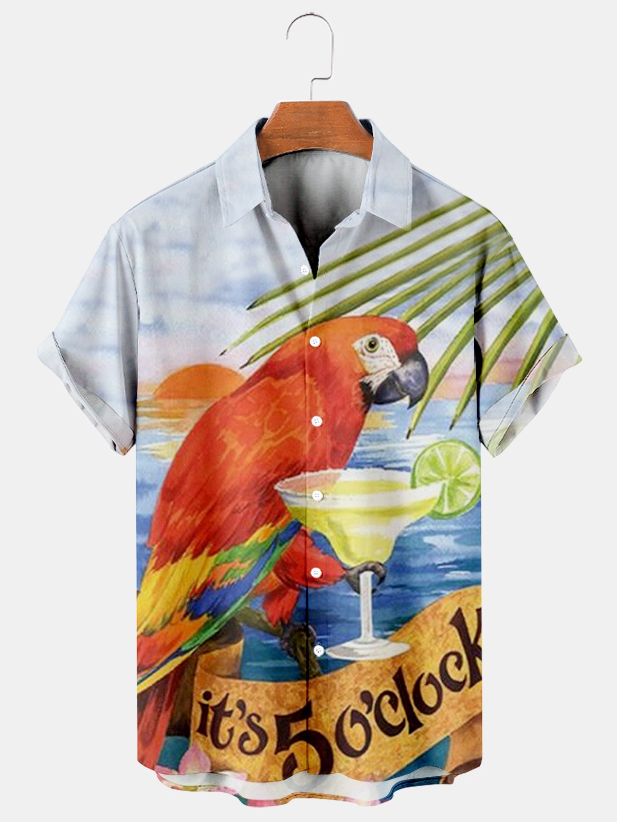 Bird Printed Casual Loose Shirt