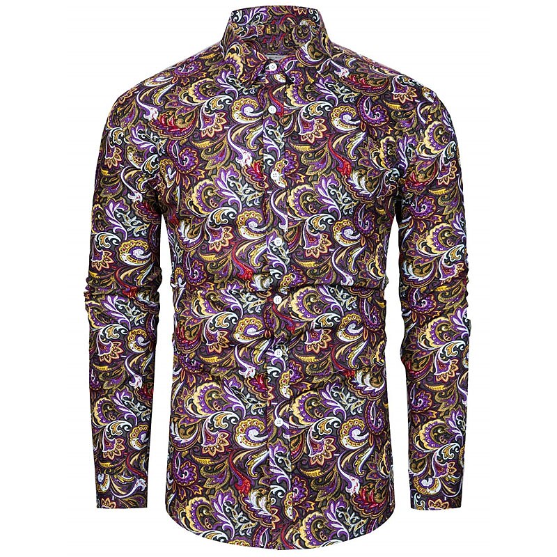 Boho Floral Print Partywear Shirt