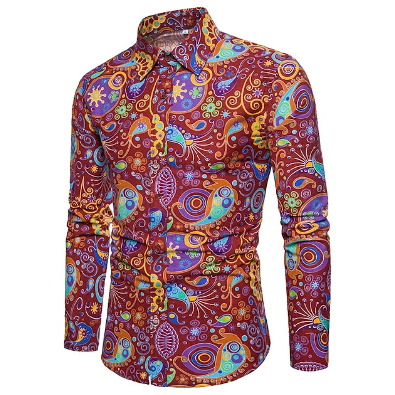 Boho Print Paisley Partywear Shirt