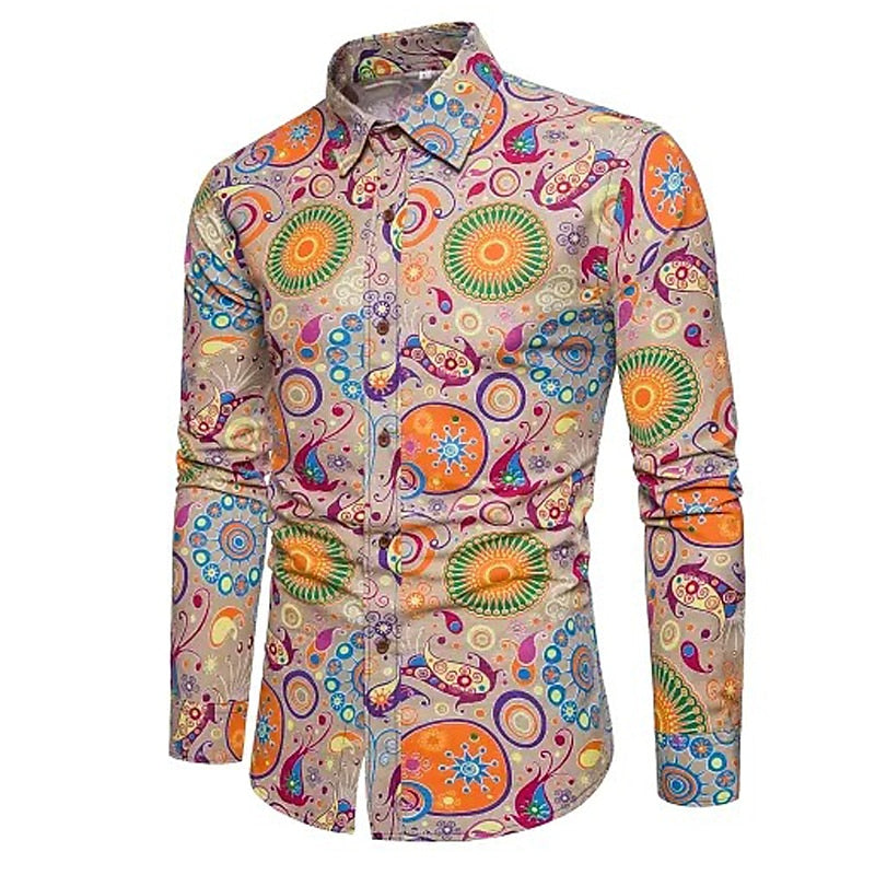 Boho Print Paisley Partywear Shirt