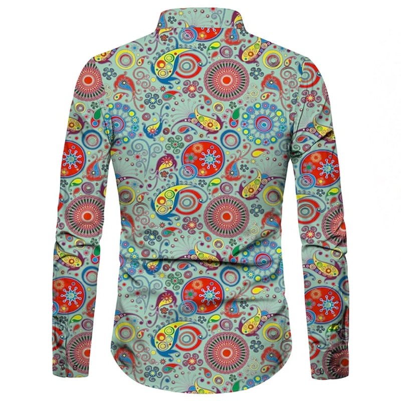 Boho Print Paisley Partywear Shirt