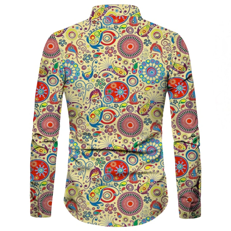 Boho Print Paisley Partywear Shirt