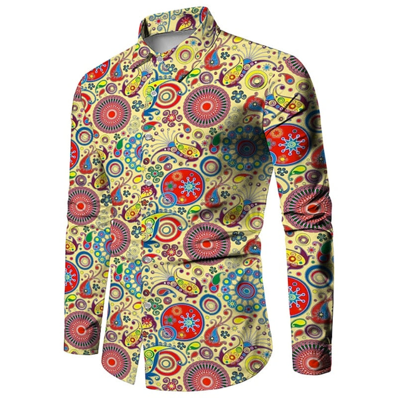 Boho Print Paisley Partywear Shirt