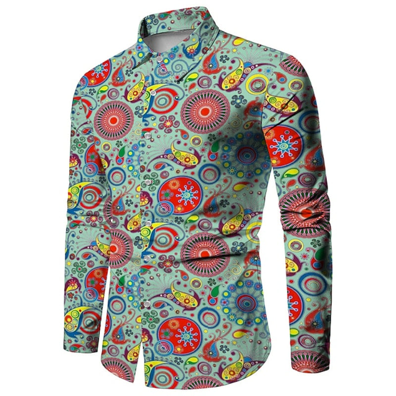 Boho Print Paisley Partywear Shirt