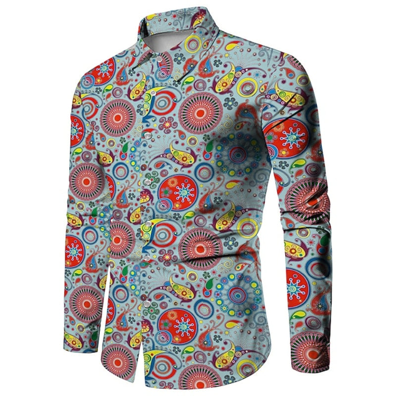 Boho Print Paisley Partywear Shirt