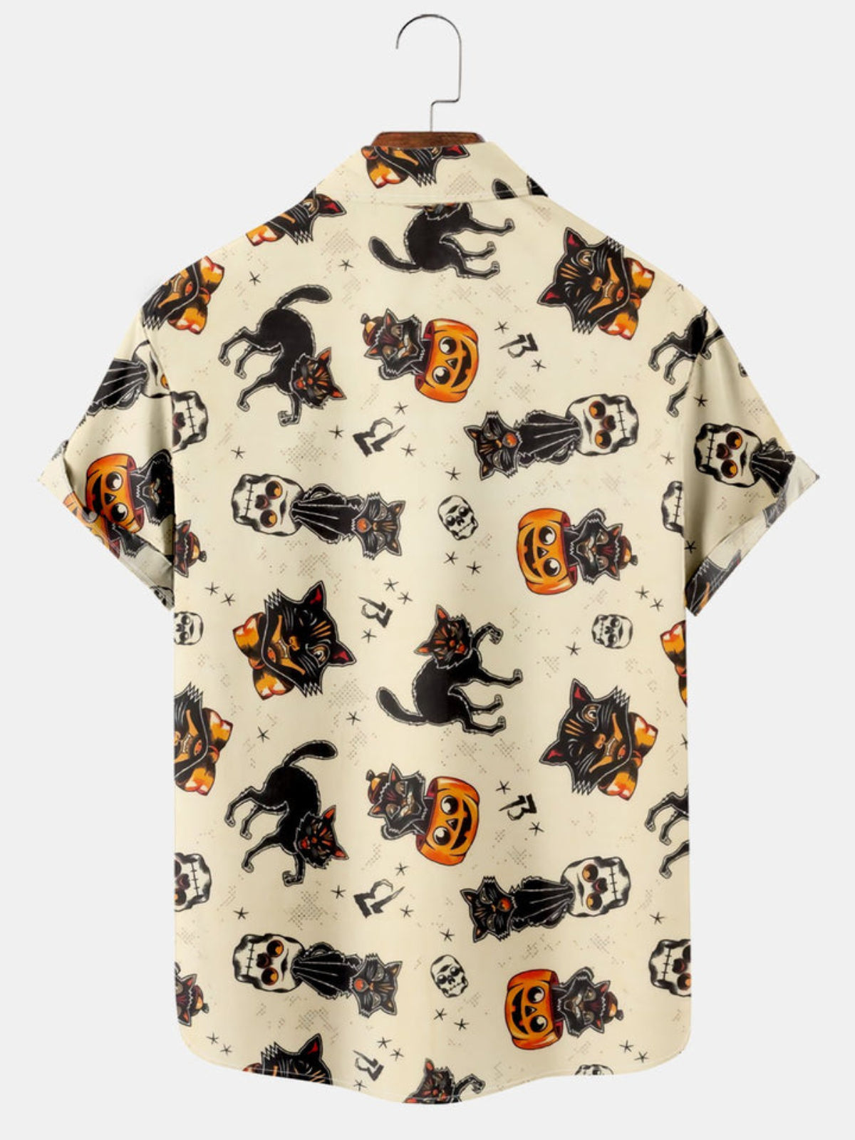 Cartoon Cat Short Sleeve Shirt