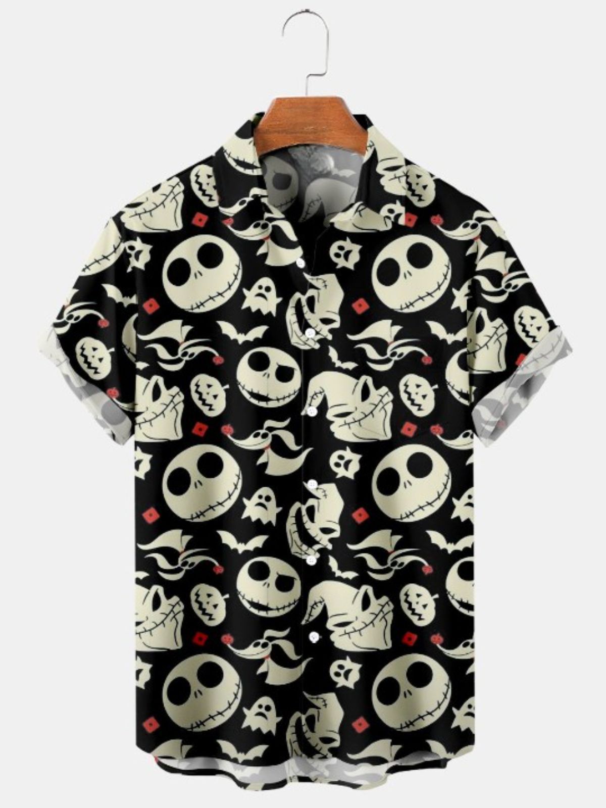 Cartoon Character Print Short Sleeve Shirt