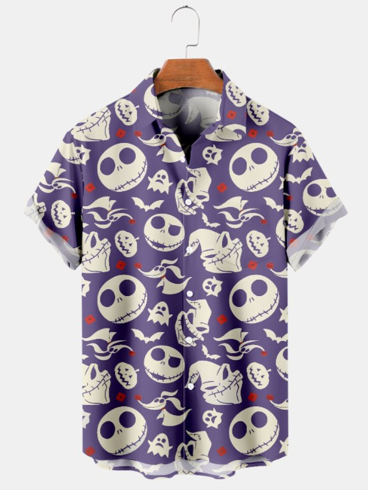 Cartoon Character Print Short Sleeve Shirt