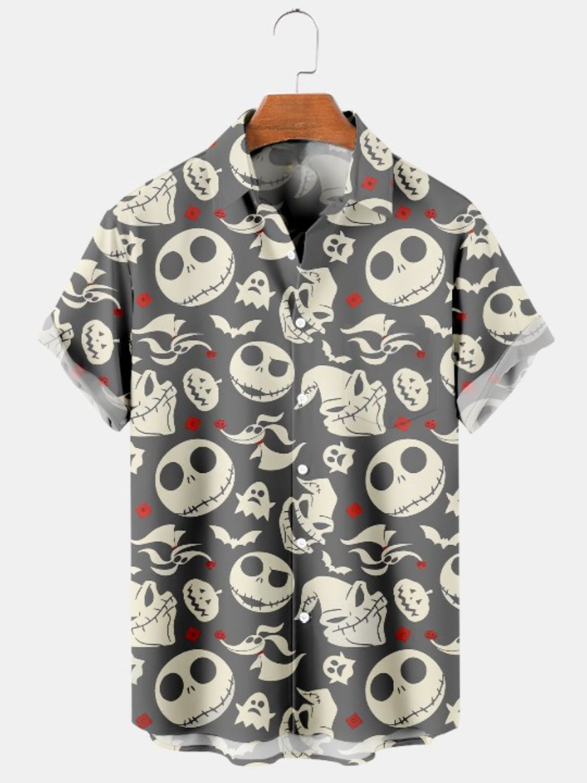 Cartoon Character Print Short Sleeve Shirt