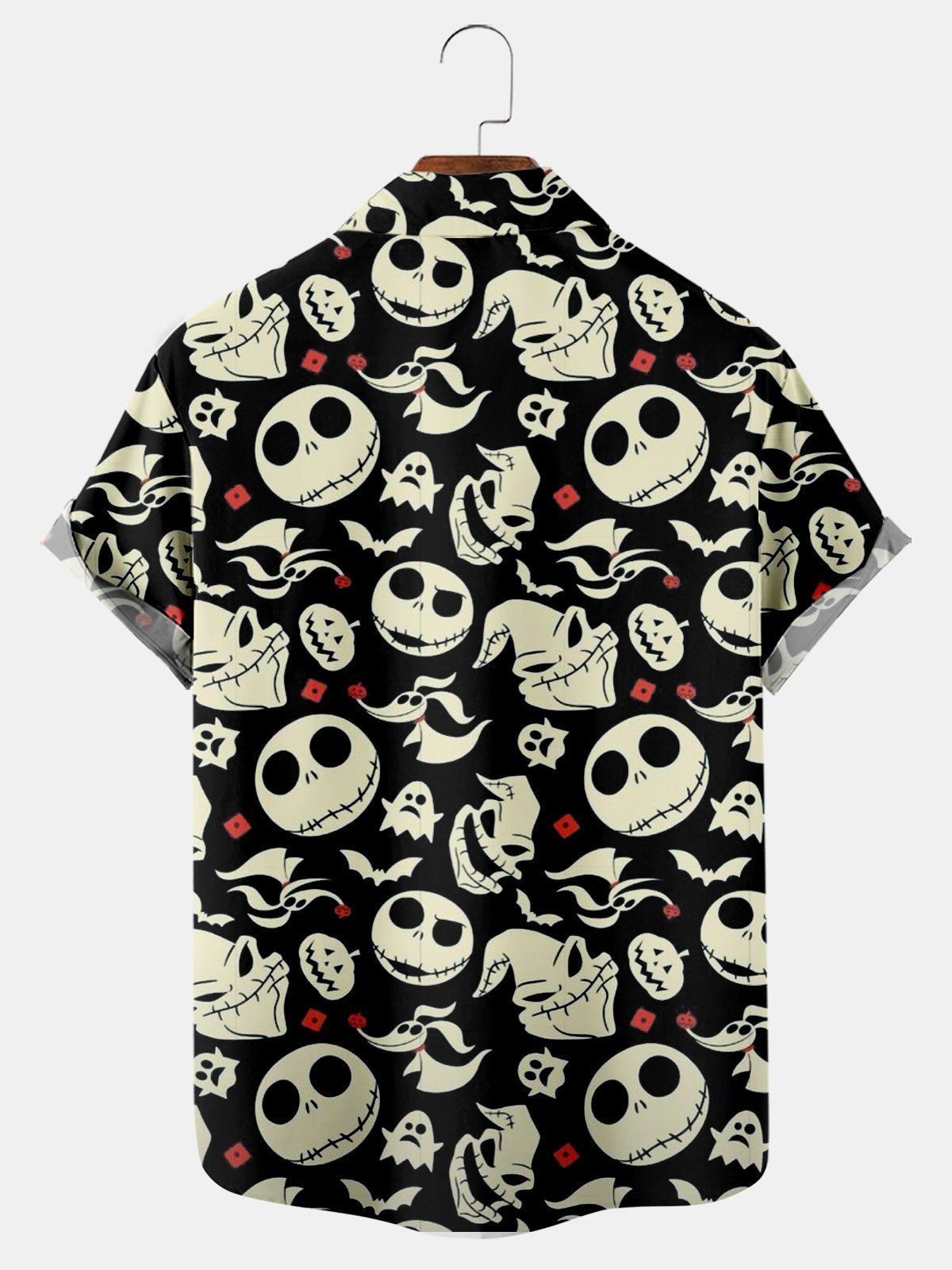 Cartoon Character Print Short Sleeve Shirt