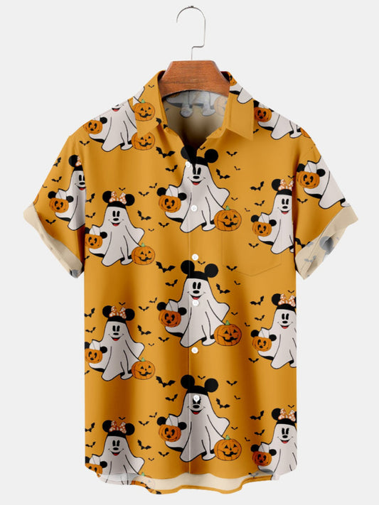 Cartoon Printed Short Sleeve Shirt