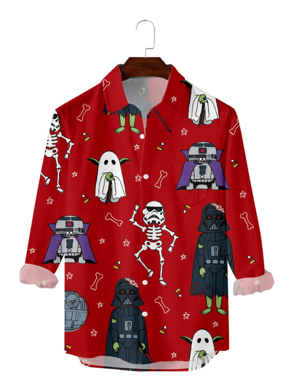 Cartoon Printed Long Sleeve Shirt