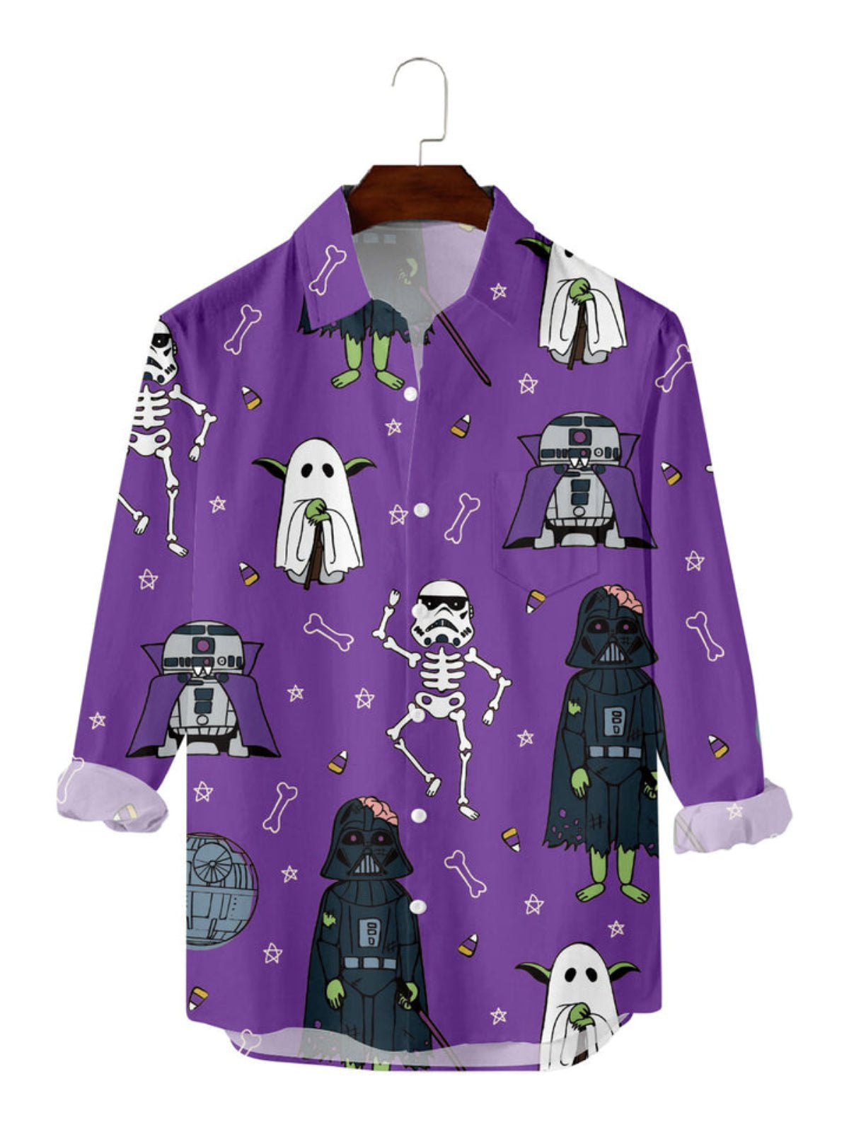 Cartoon Printed Long Sleeve Shirt