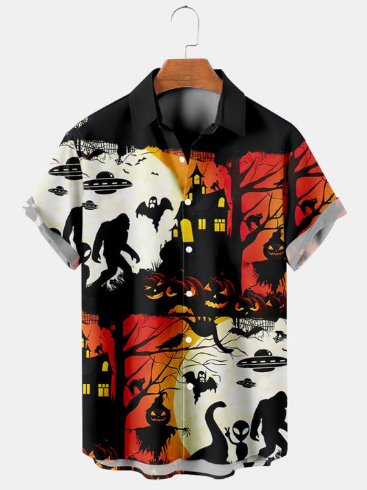 Castle Printed Short Sleeve Shirt