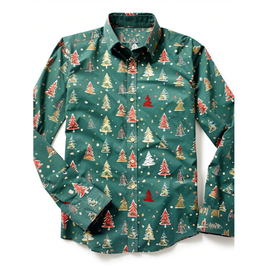 Casual Tree Printed Shirt