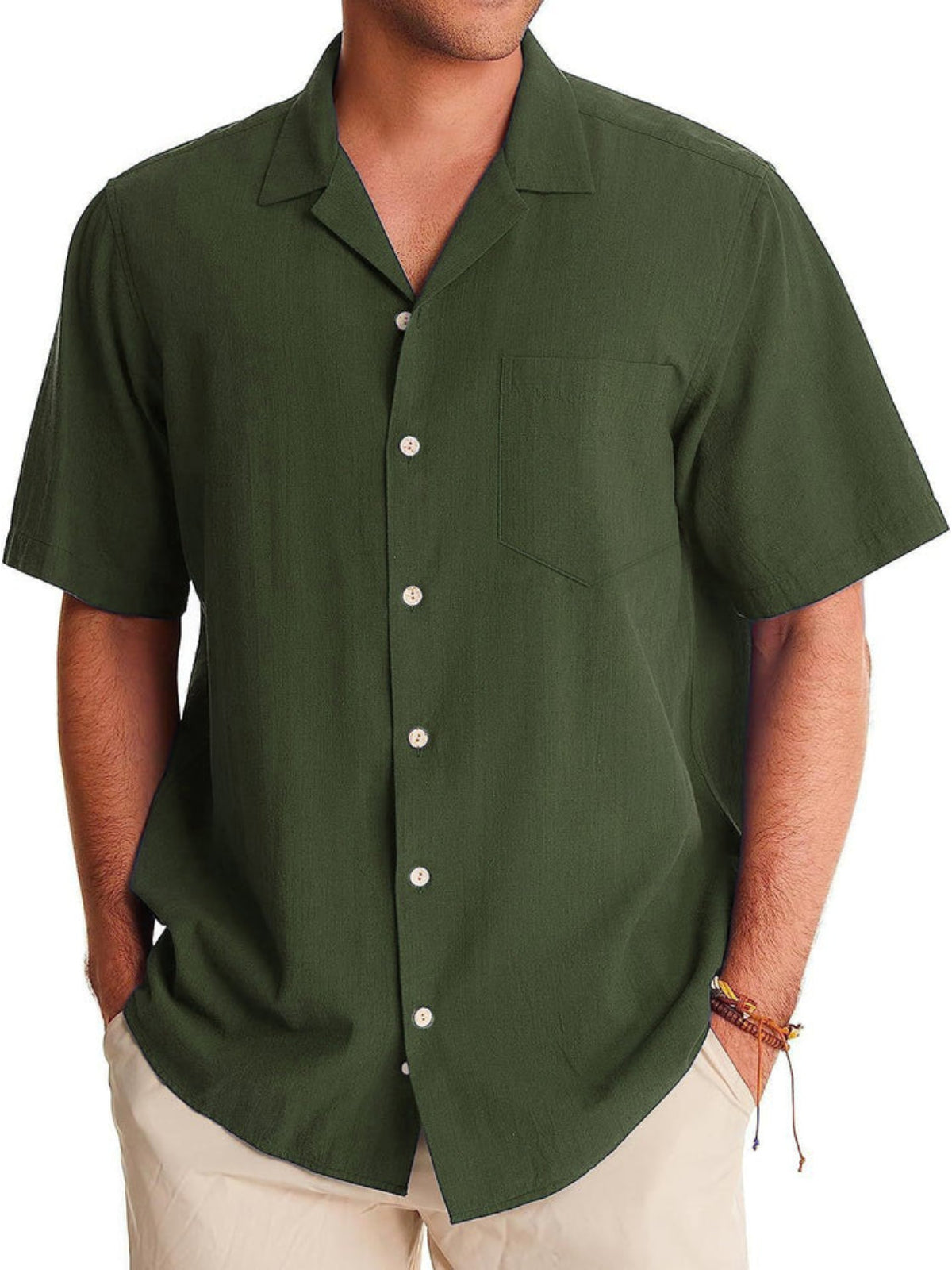 Casual Collar Short Sleeve Shirt