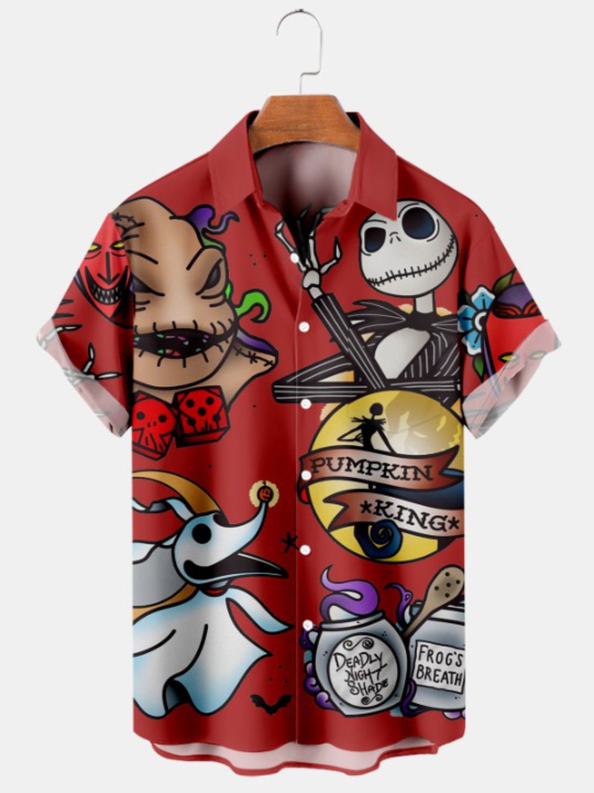 Fun Halloween Cartoon Print Shirt