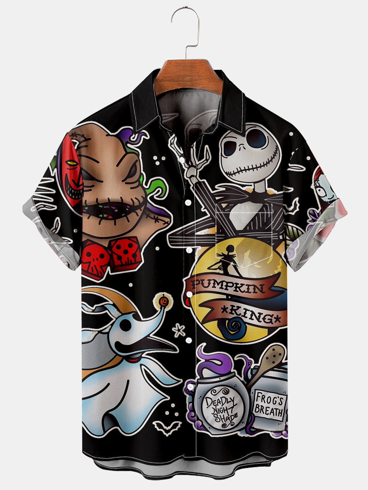 Fun Halloween Cartoon Print Shirt