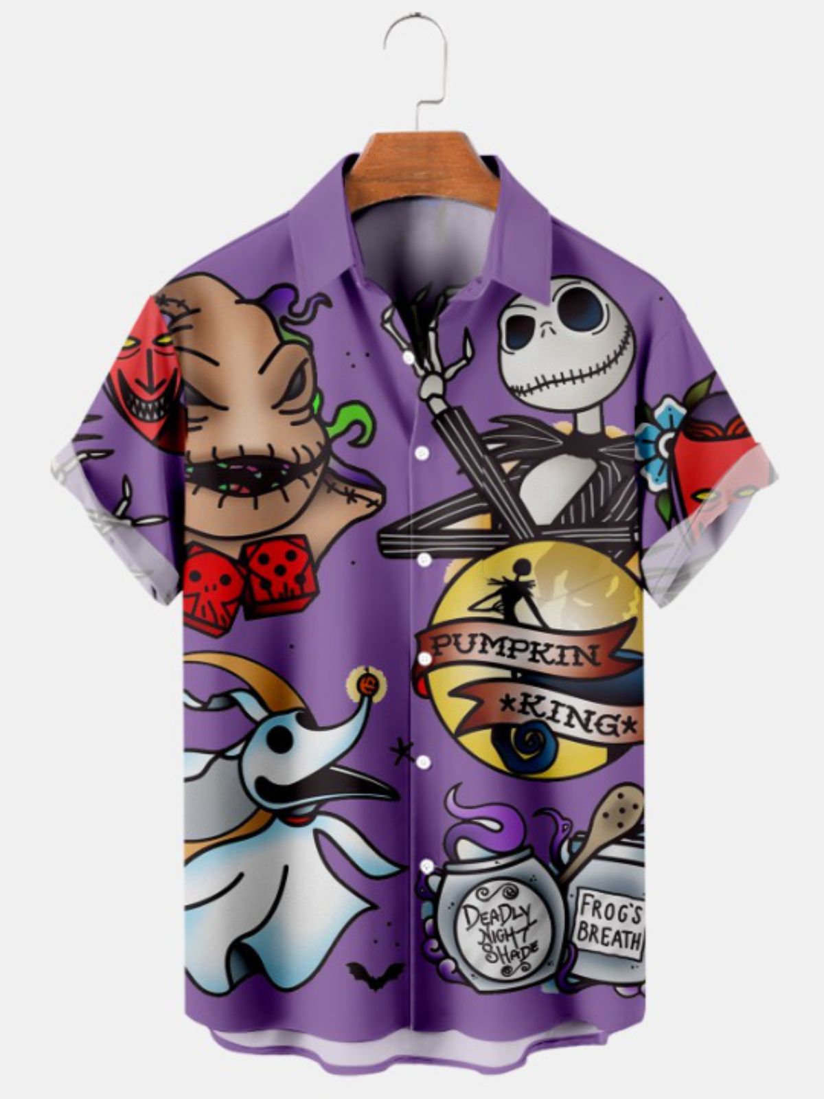 Fun Halloween Cartoon Print Shirt