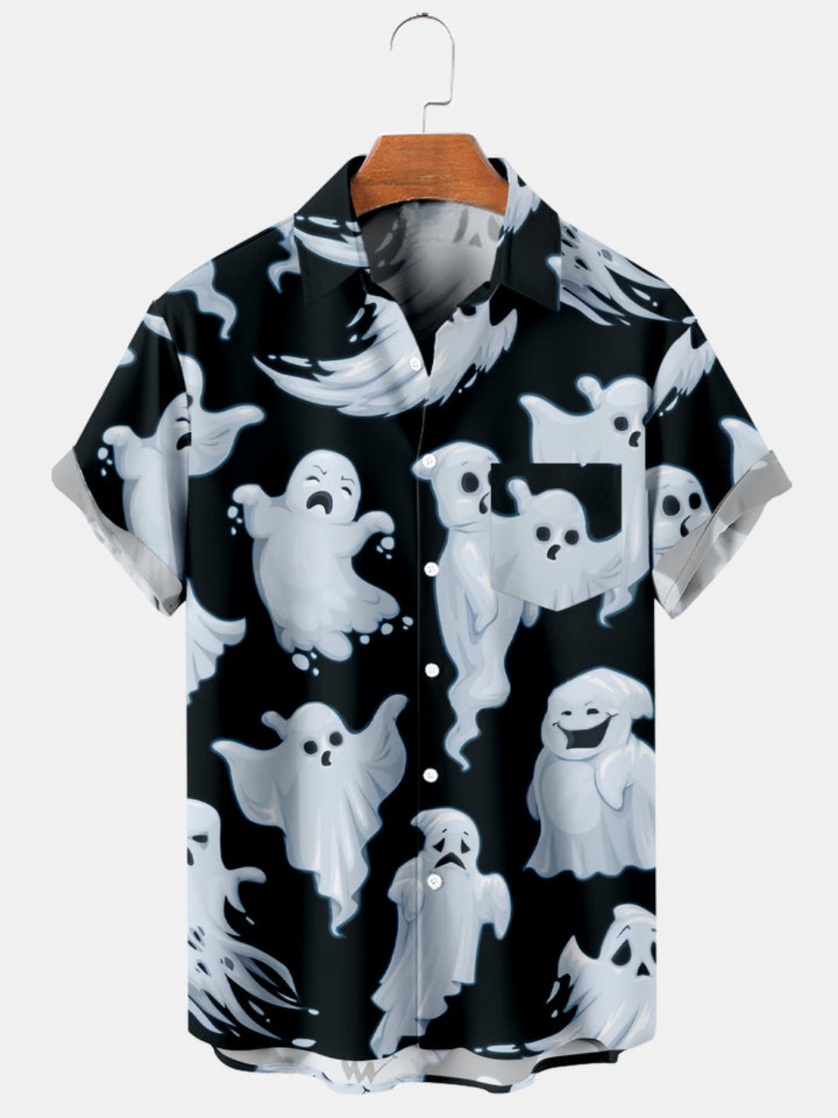 Halloween Short Sleeve Printed Shirt