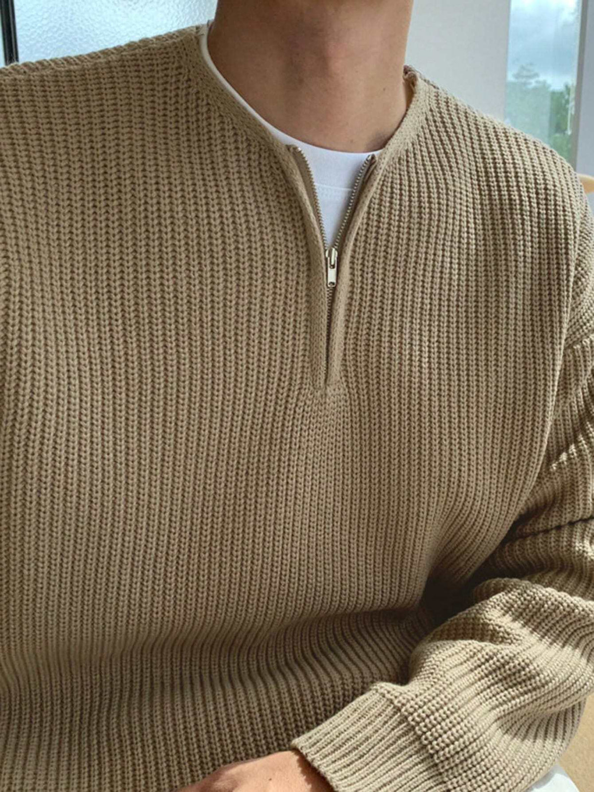 Casual Half Zip Sweater