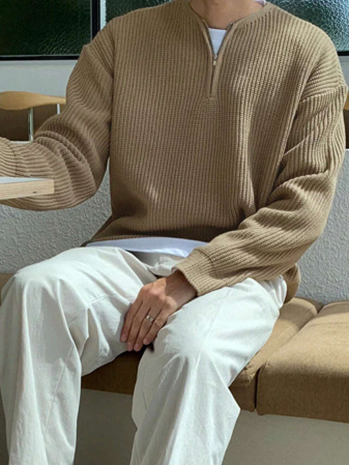 Casual Half Zip Sweater