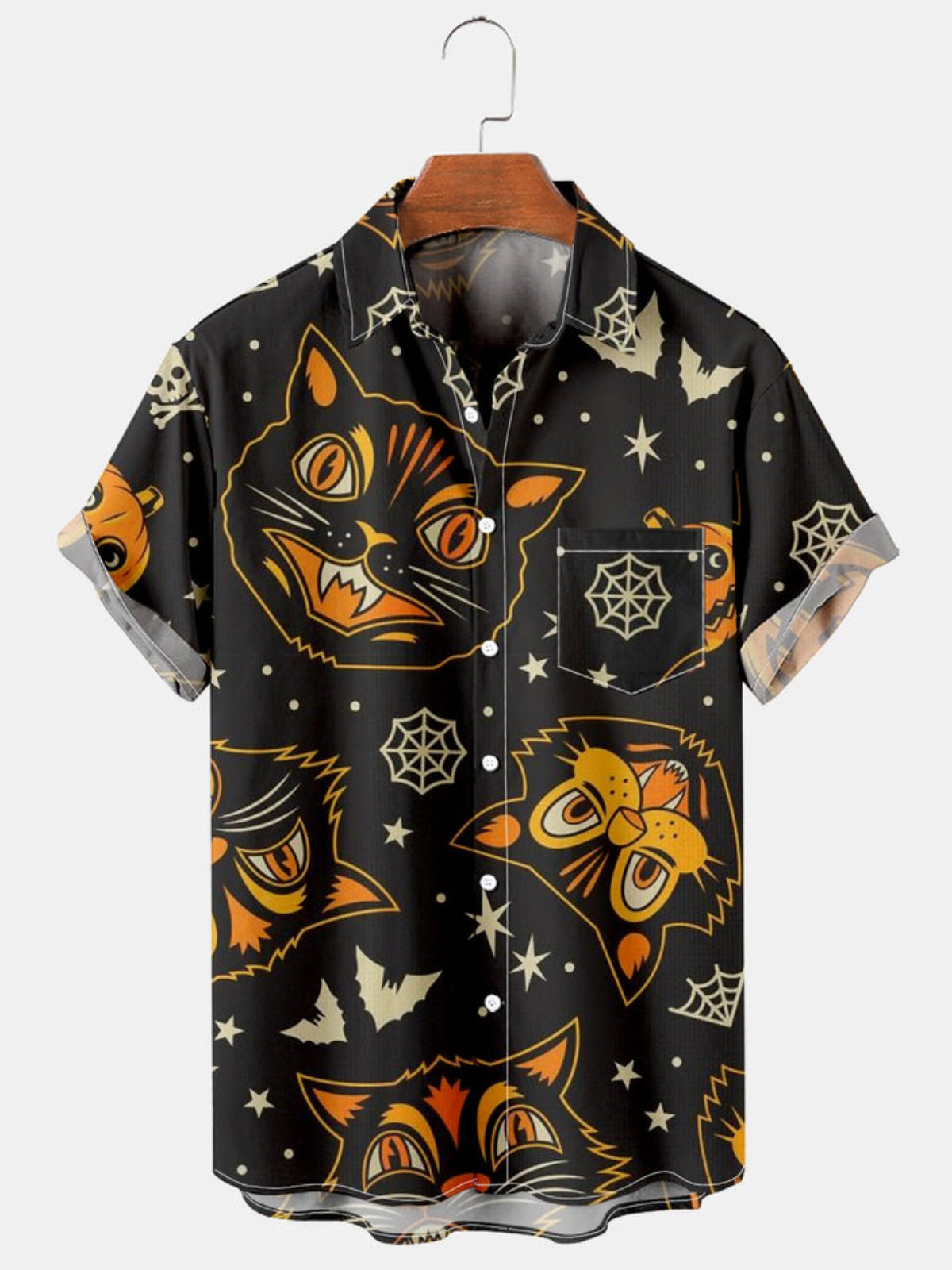 Casual Halloween Printed Shirt