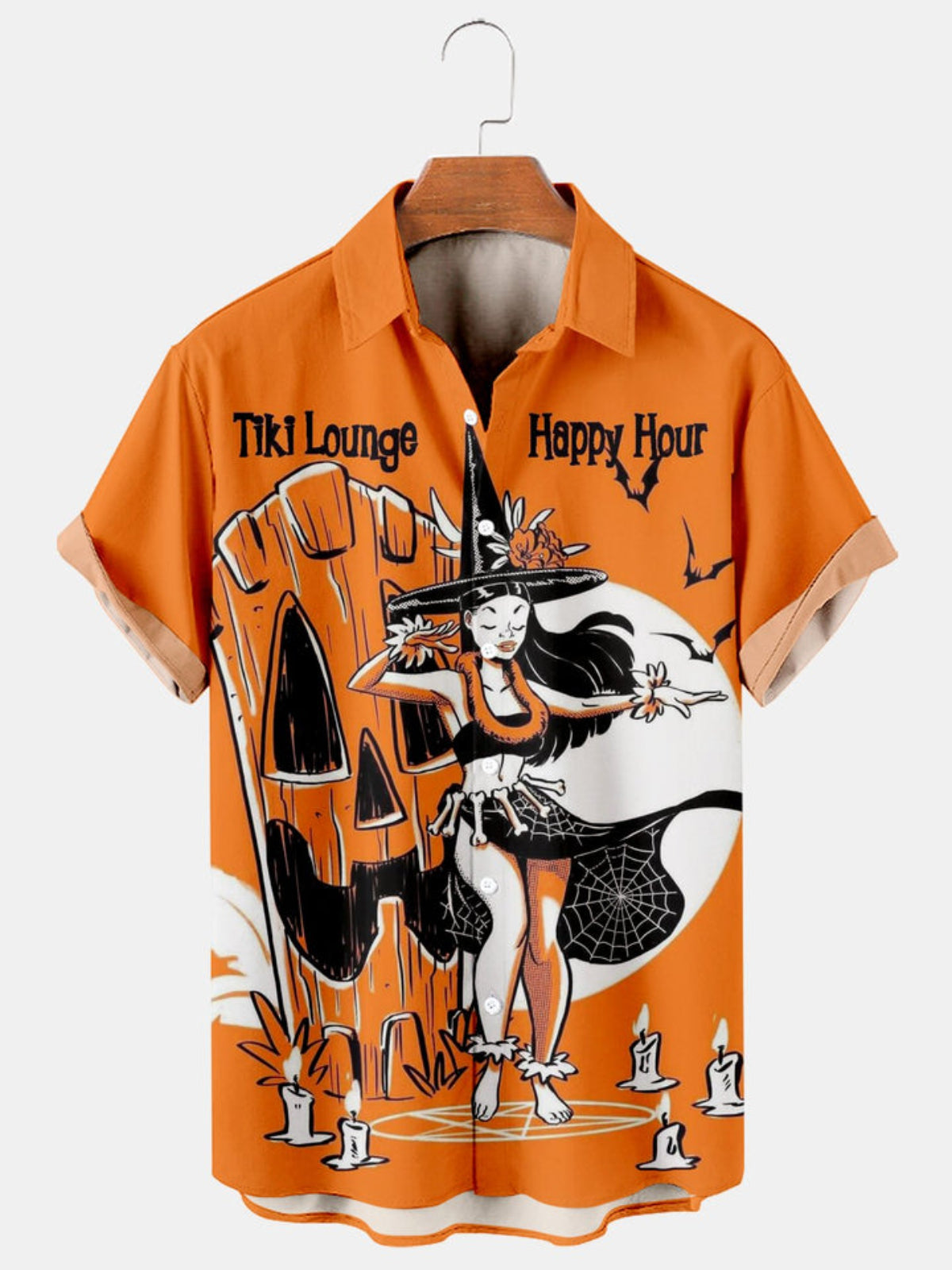 Casual Halloween Short Sleeved Shirt