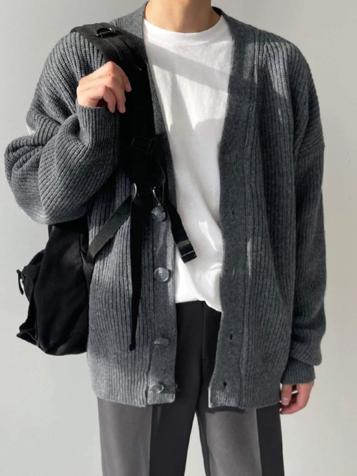 Casual Open Button Sweater