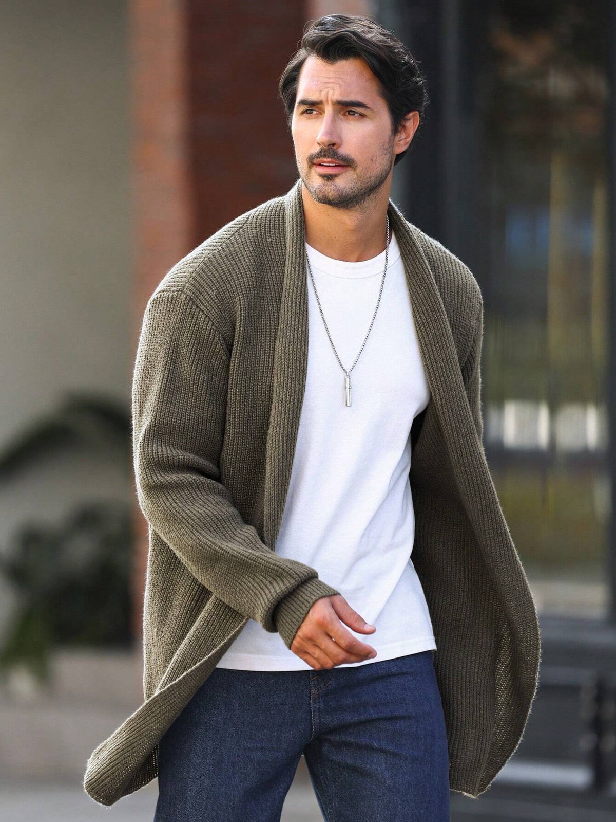 Casual Open Front Cardigan