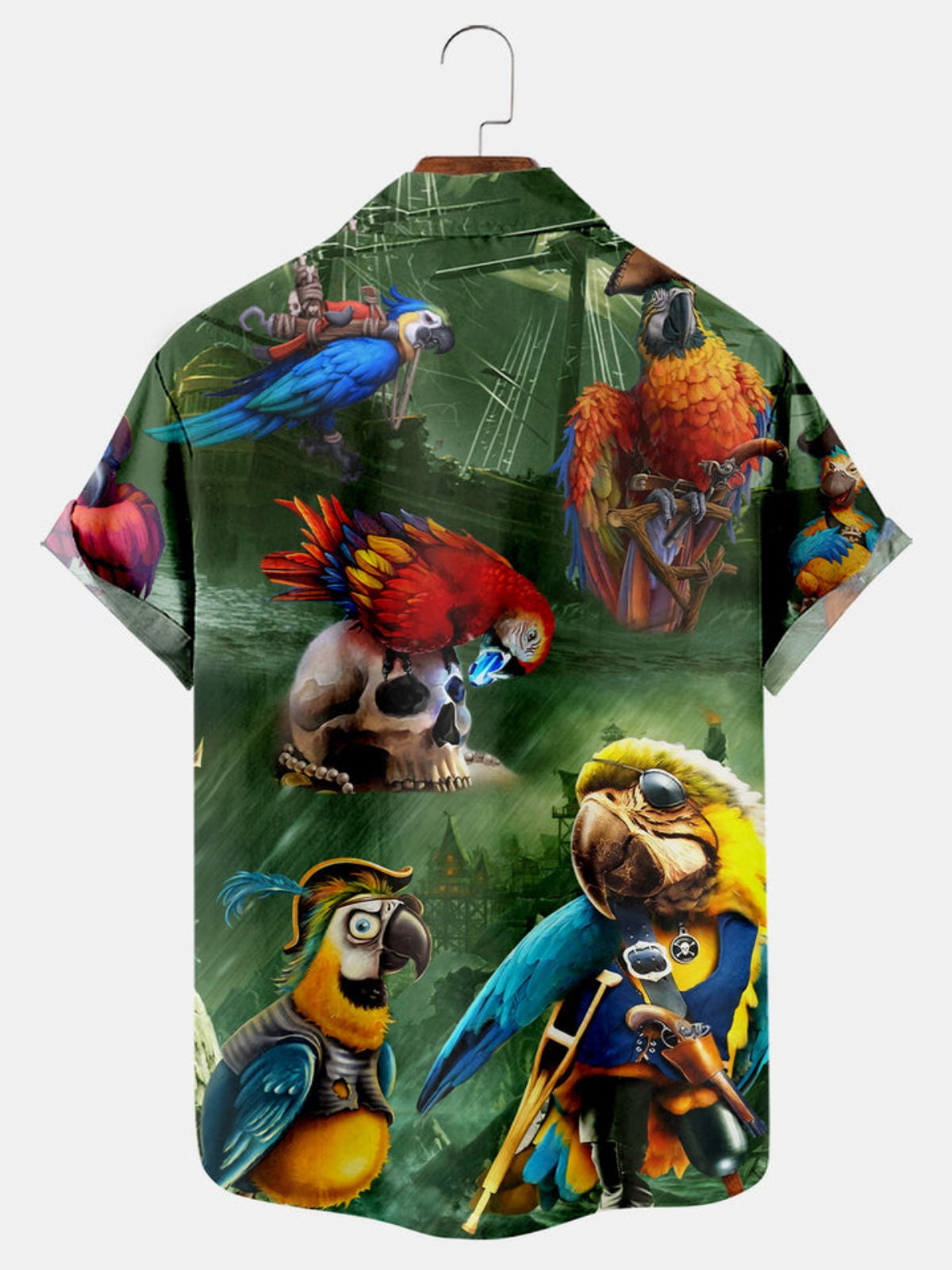 Casual Parrot Printed Shirt