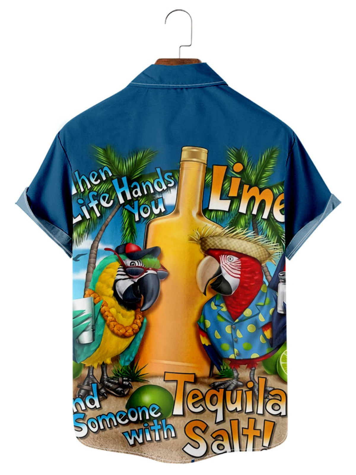 Casual Parrot Short Sleeved Shirt